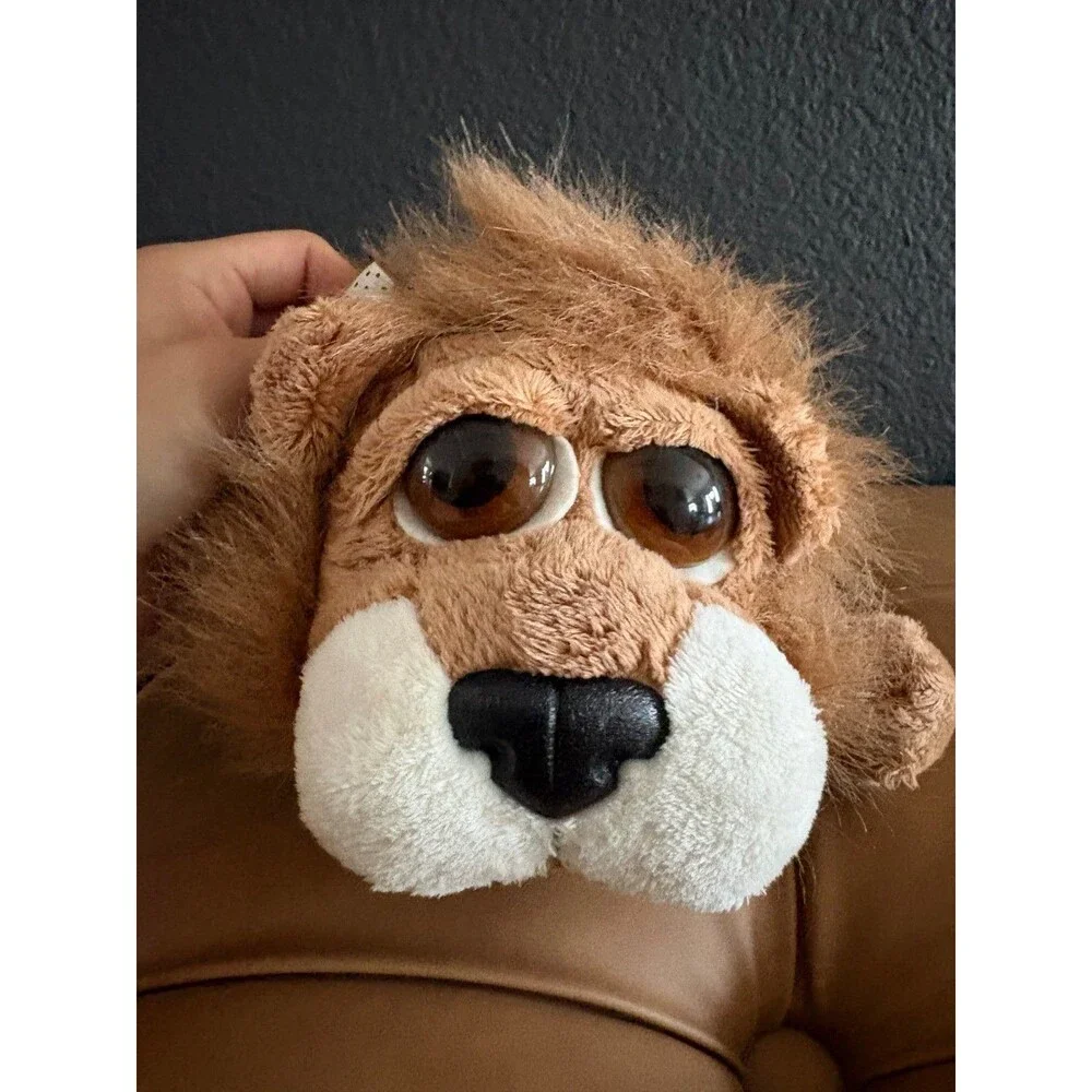 Vintage Russ Berrie Carnie Lion Brown Shaggy Mane Big Eyes Plush Toy Item 23463